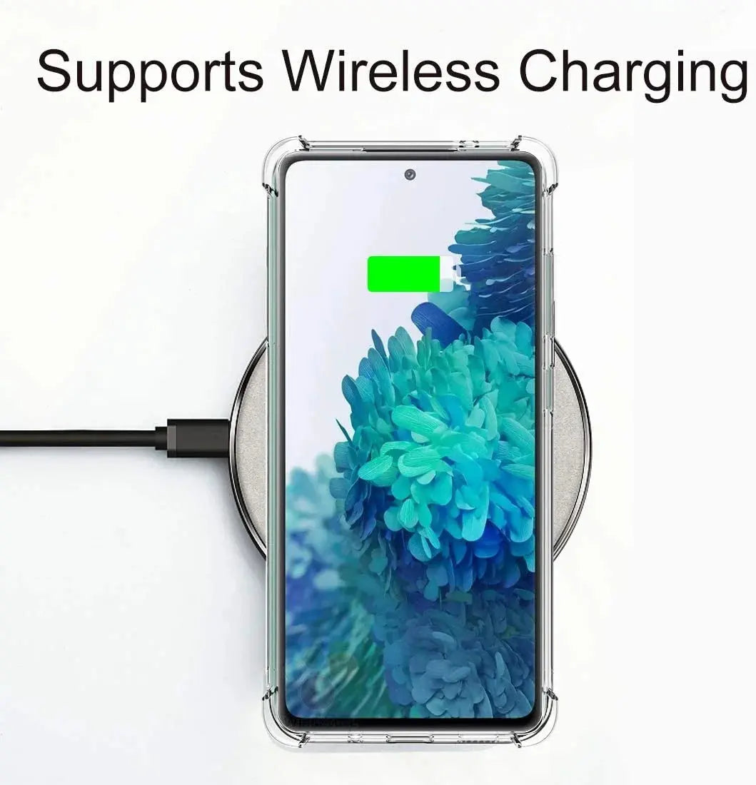 Galaxy A11 A12 A32 A42 S20 FE 5G S9 S21 S21+ S21 FE 5G Note 9 20 Ultra Case, Samsung Galaxy Clear Phone Cases,  Crystal Transparent Clear Flexible Shock Absorption Bumper Soft TPU Cover